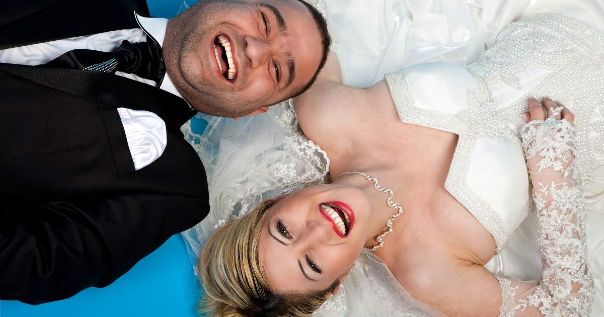 Young couple getting marriage