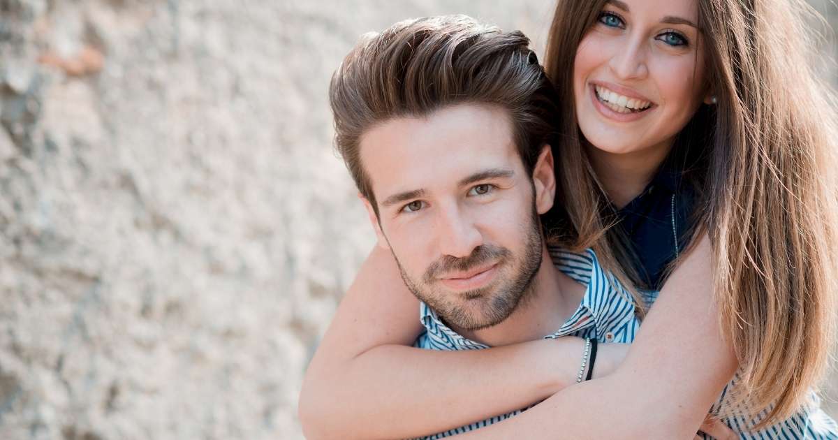 Beautiful couple outdoor