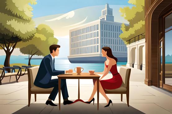 A couple sitting close together, engaged in a deep and meaningful conversation. They maintain eye contact, displaying open body language and genuine expressions of attentiveness and understanding. The image symbolizes effective communication as the foundation of a strong and harmonious relationship.