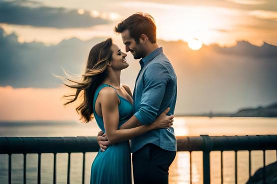 A couple in a passionate and loving embrace, symbolizing the journey to improve intimacy and passion in a relationship. The image portrays desire, connection and a deep emotional bond. It represents the importance of nurturing the sexual aspect of a relationship for a fulfilling and harmonious partnership.