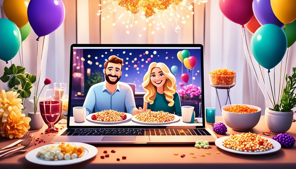 Virtual Dinner and Movie Date Setup